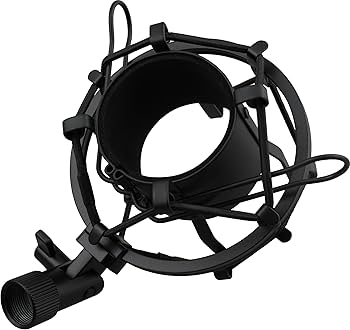 ✨Auphonix ショックマウント マイク用 ブラック マイク 保護 Amazon.com: Auphonix Pro Microphone Shock Mount - Mic Holder